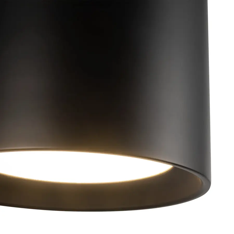 Uma 7-Inch Semi-Flush Mount in Black - Image 5