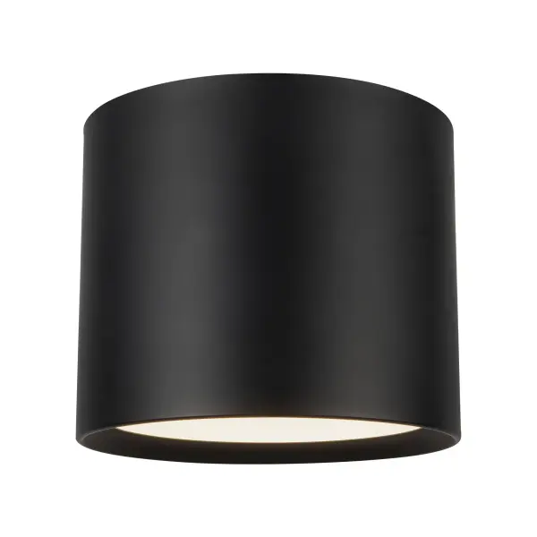 Uma 12-Inch Semi-Flush Mount in Black - Image 1