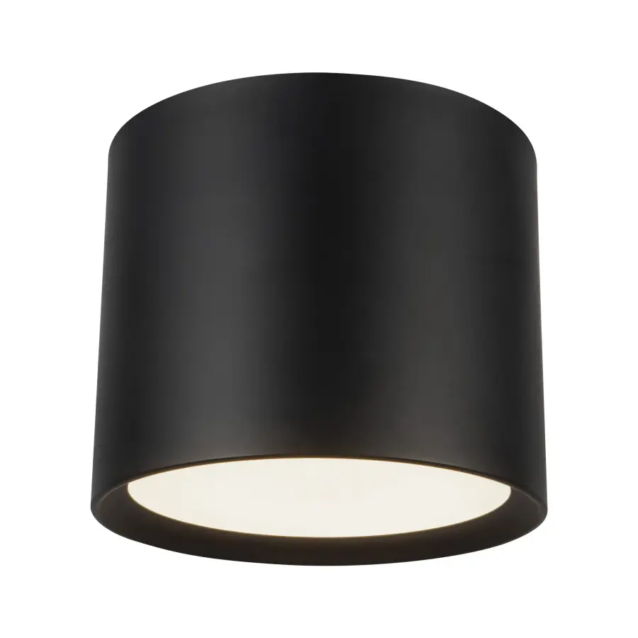 Uma 12-Inch Semi-Flush Mount in Black - Image 4