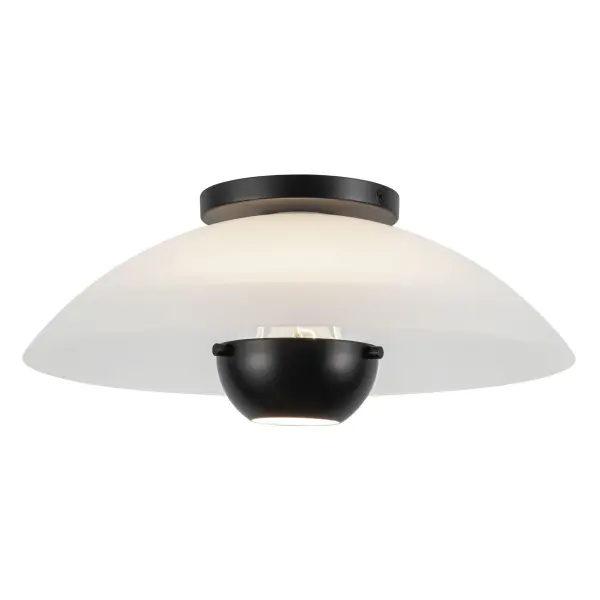 Umbra 14-Inch Semi-Flush Mount in Matte Black - Image 2
