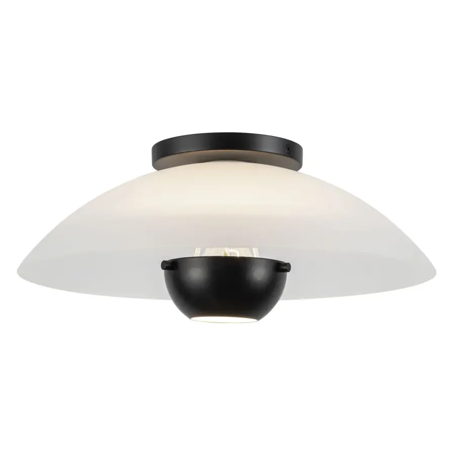 Umbra 14-Inch Semi-Flush Mount in Matte Black - Image 2