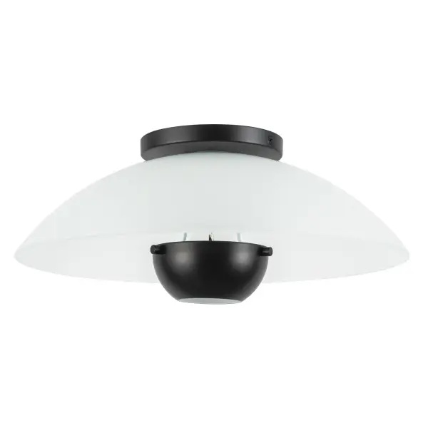 Umbra 14-Inch Semi-Flush Mount in Matte Black - Image 11