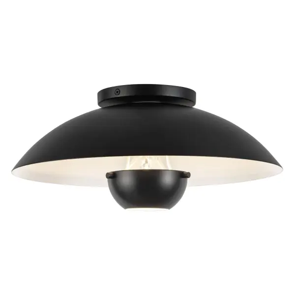 Umbra 14-Inch Semi-Flush Mount in Matte Black - Image 12