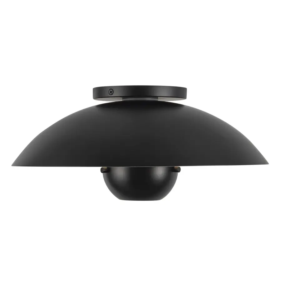 Umbra 14-Inch Semi-Flush Mount in Matte Black - Image 14