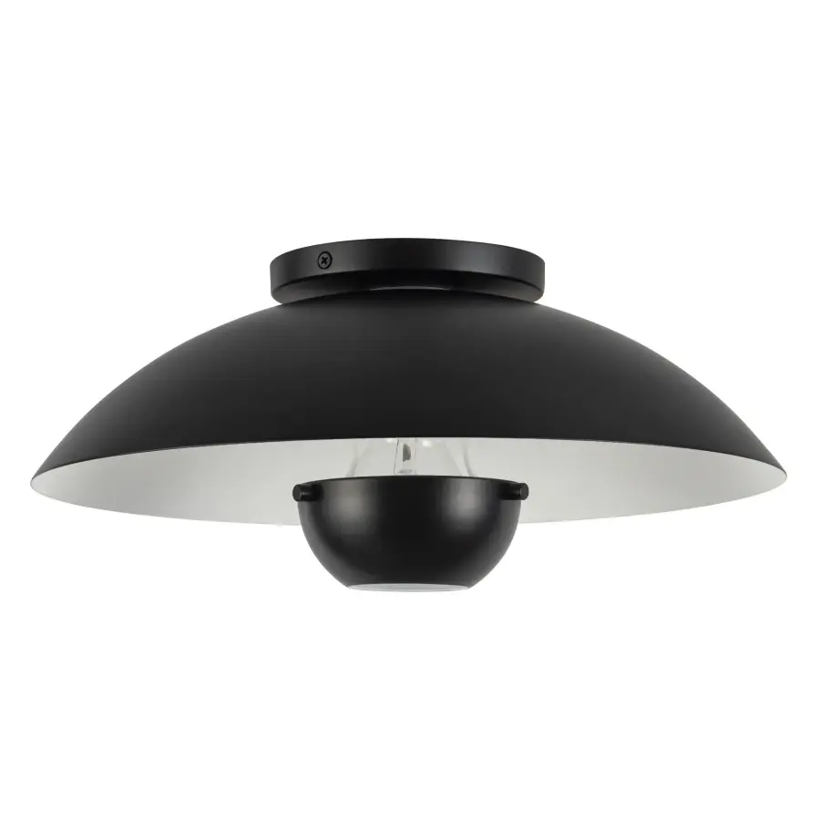 Umbra 14-Inch Semi-Flush Mount in Matte Black - Image 15