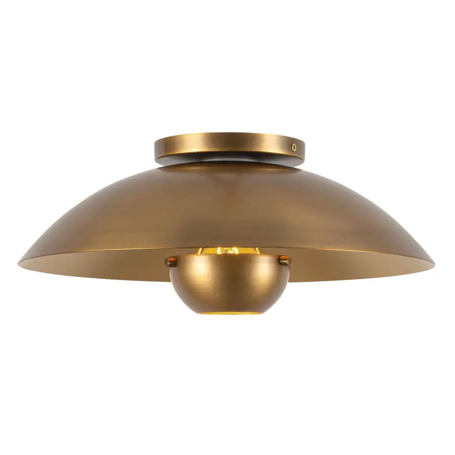 Umbra 14-Inch Semi-Flush Mount in Matte Black - Image 16