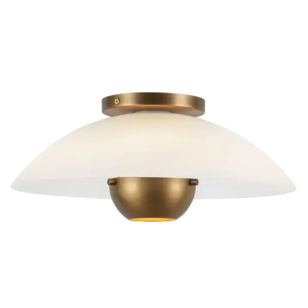 Umbra 14-Inch Semi-Flush Mount in Matte Black - Image 20