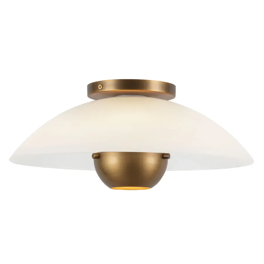 Umbra 14-Inch Semi-Flush Mount in Matte Black - Image 20