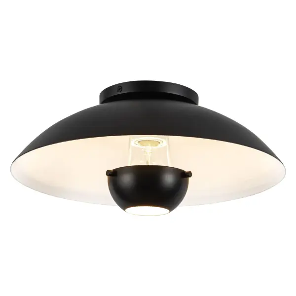Umbra 14-Inch Semi-Flush Mount in Matte Black - Image 4