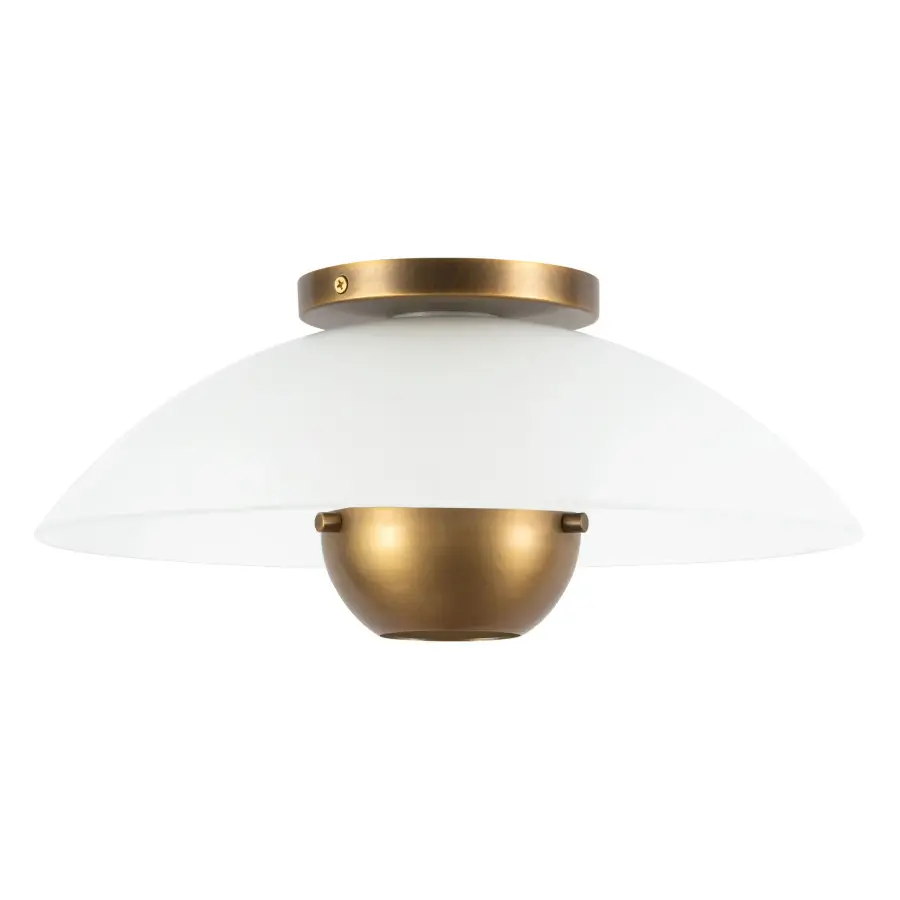 Umbra 14-Inch Semi-Flush Mount in Matte Black - Image 6