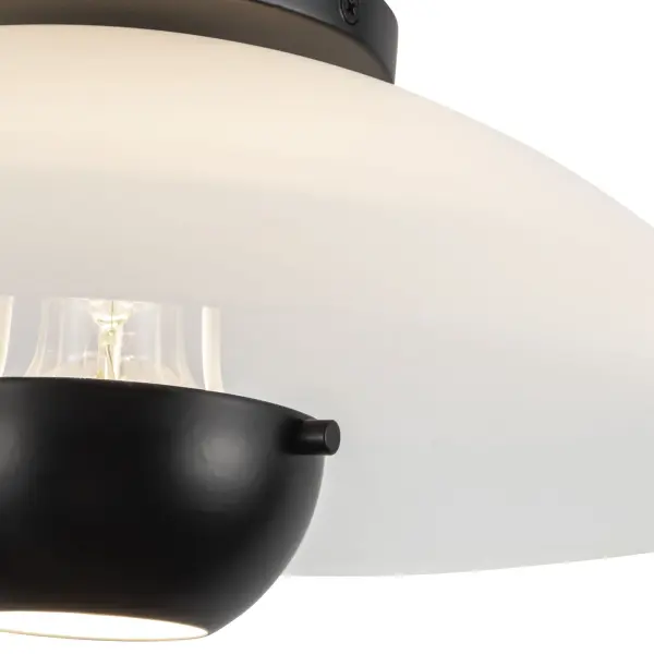 Umbra 14-Inch Semi-Flush Mount in Matte Black - Image 8