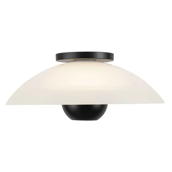 Umbra 14-Inch Semi-Flush Mount in Matte Black - Image 10
