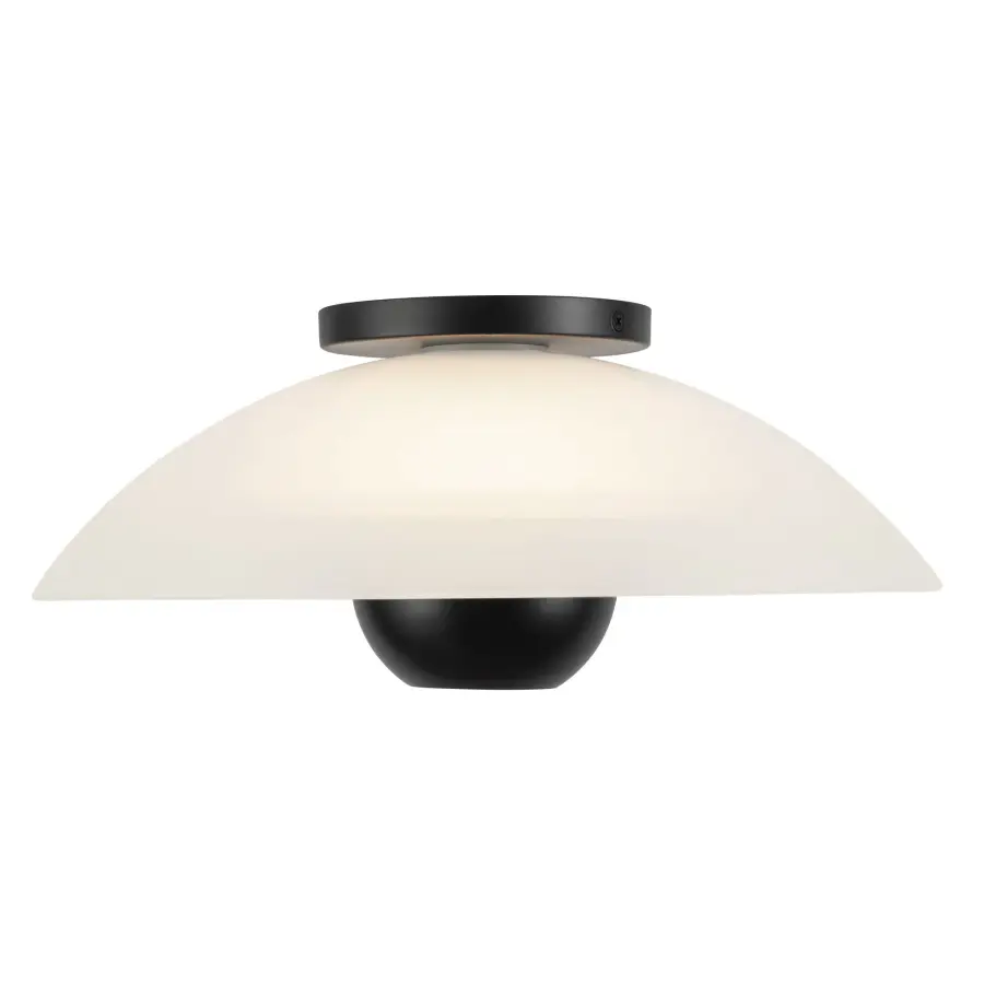 Umbra 14-Inch Semi-Flush Mount in Matte Black - Image 10