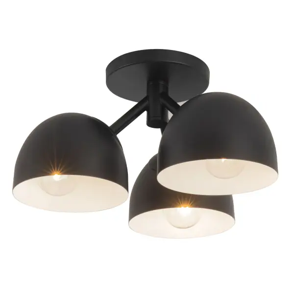 Fosso 12-Inch Semi-Flush Mount in Brushed Gold - Image 2