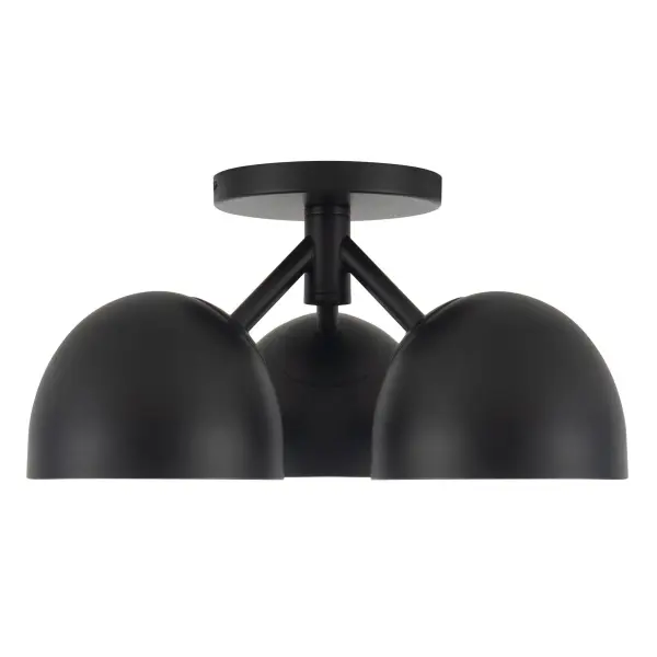 Fosso 12-Inch Semi-Flush Mount in Brushed Gold - Image 3