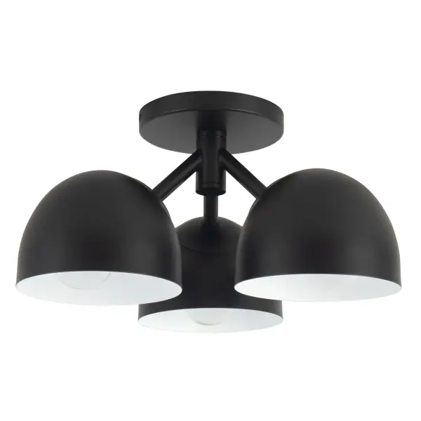 Fosso 12-Inch Semi-Flush Mount in Brushed Gold - Image 4
