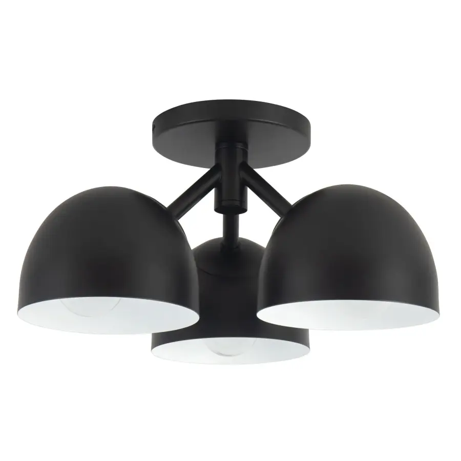Fosso 12-Inch Semi-Flush Mount in Brushed Gold - Image 4