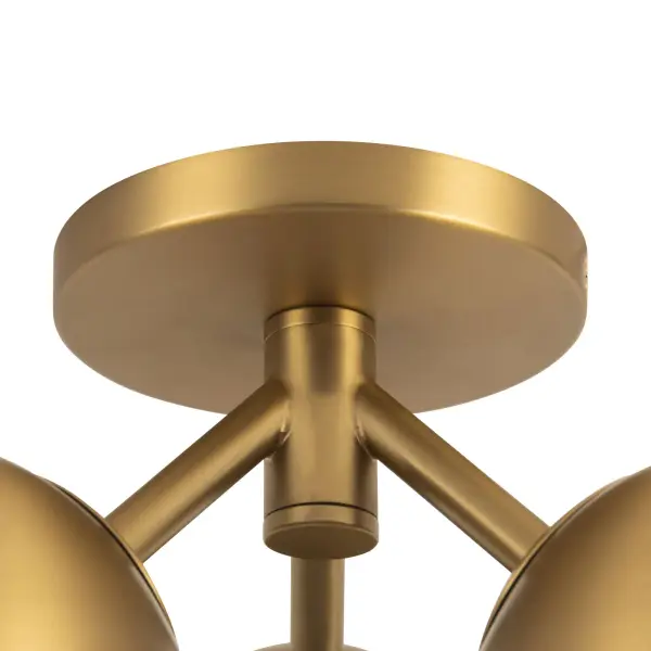 Fosso 12-Inch Semi-Flush Mount in Brushed Gold - Image 6