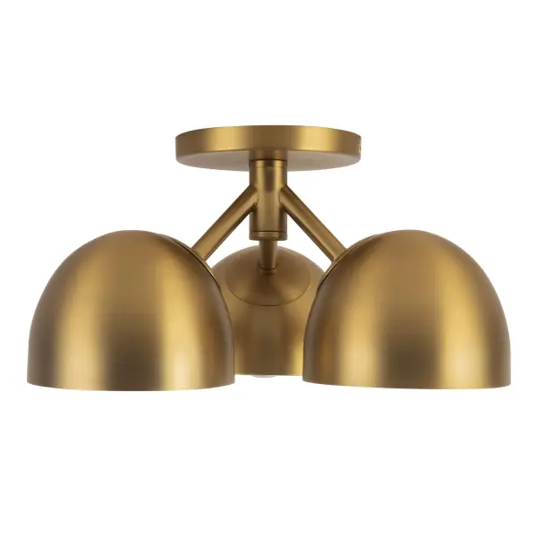 Fosso 12-Inch Semi-Flush Mount in Brushed Gold - Image 8