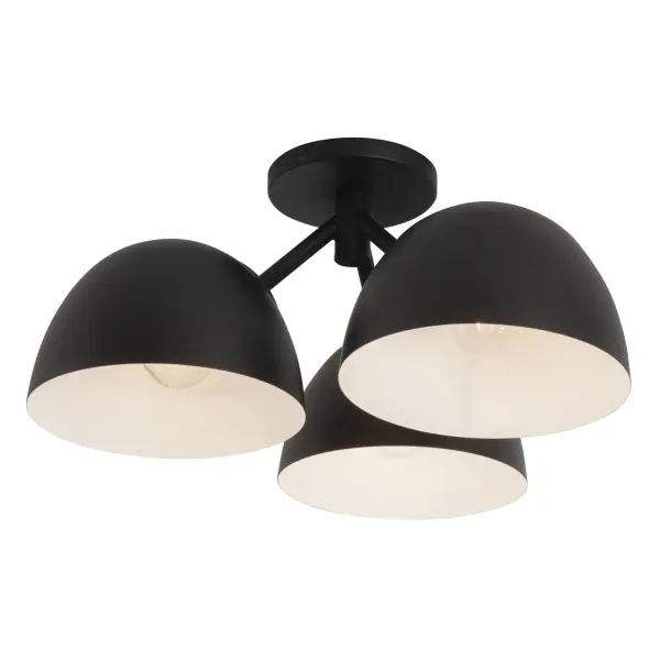 Fosso 17-inch Semi-Flush Mount in Brushed Gold - Image 1
