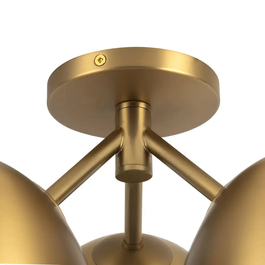 Fosso 17-inch Semi-Flush Mount in Brushed Gold - Image 6
