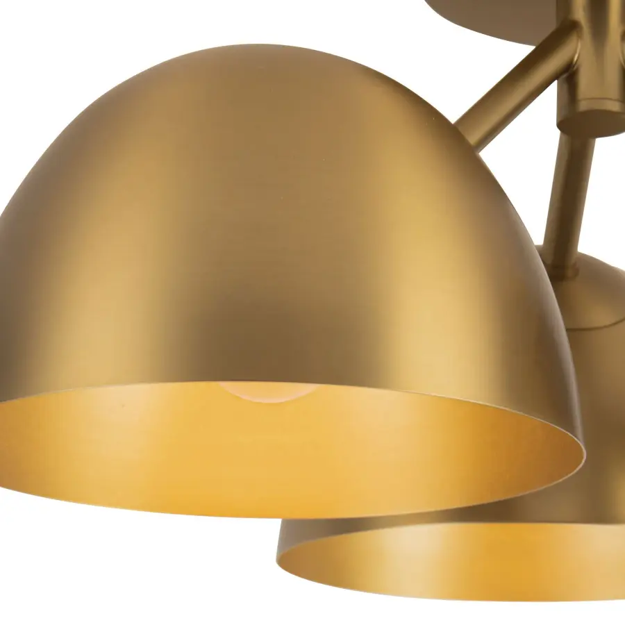 Fosso 17-inch Semi-Flush Mount in Brushed Gold - Image 7