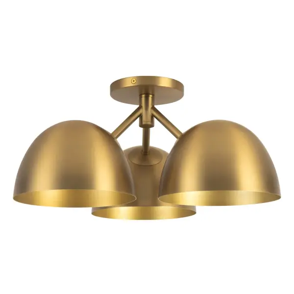 Fosso 17-inch Semi-Flush Mount in Brushed Gold - Image 9