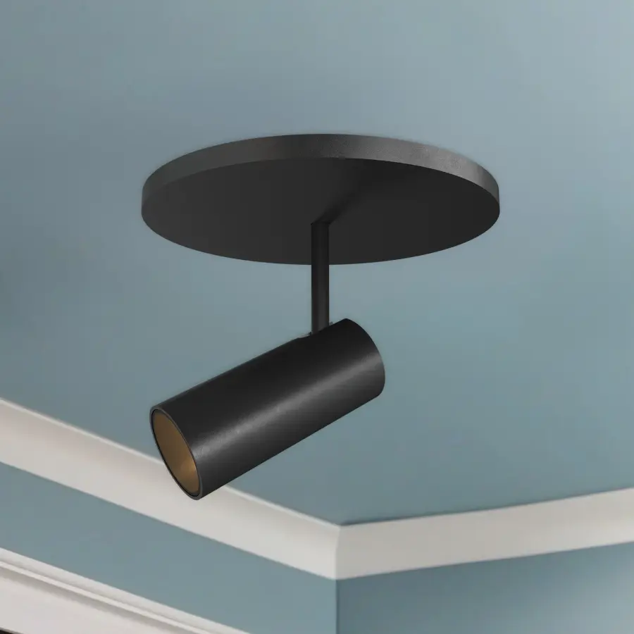 Downey 2-Inch Semi-Flush Mount in Matte Black - Image 3