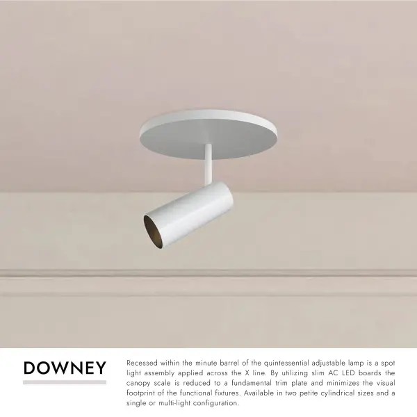 Downey 2-Inch Semi-Flush Mount in Matte Black - Image 7
