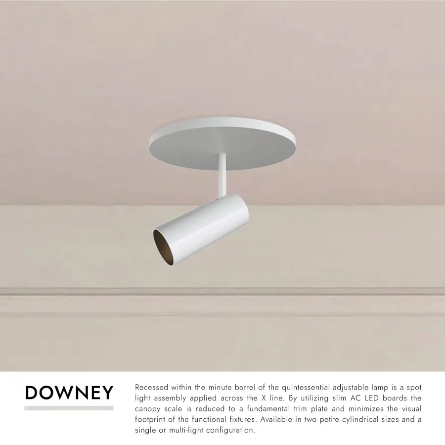 Downey 2-Inch Semi-Flush Mount in Matte Black - Image 7