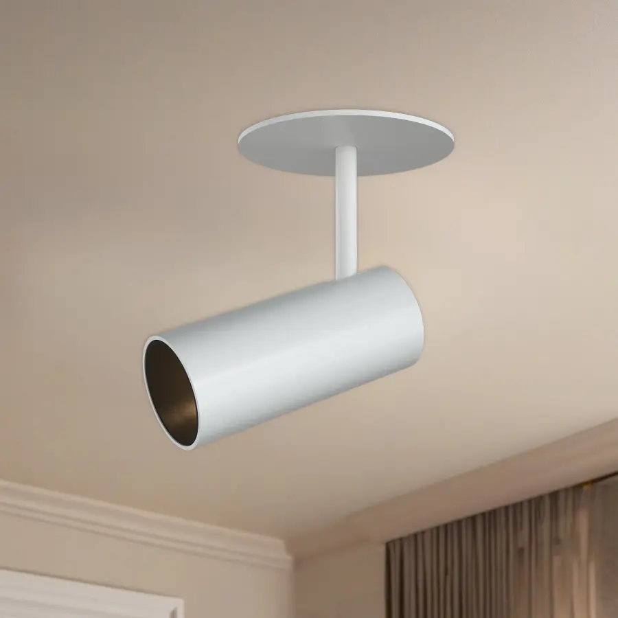 Downey 2-in Semi-Flush Mount in Matte Black - Image 4