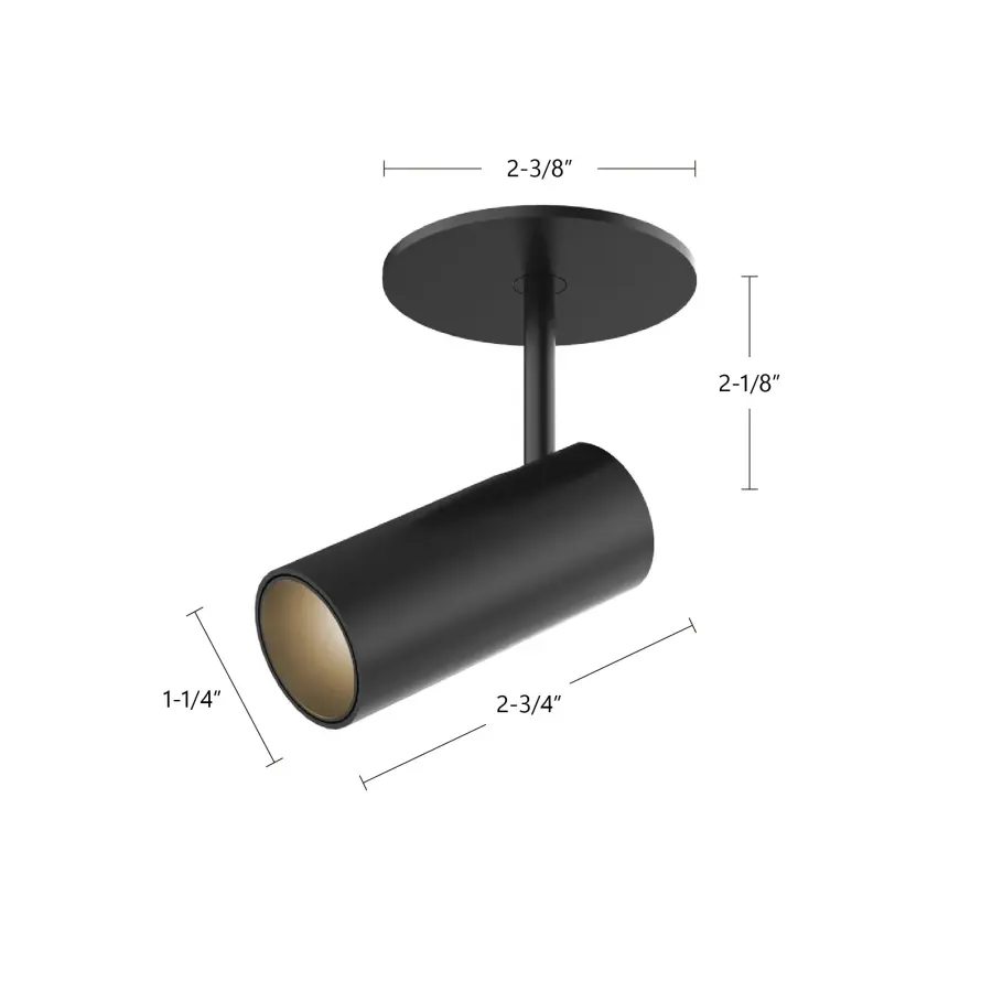Downey 2-in Semi-Flush Mount in Matte Black - Image 8