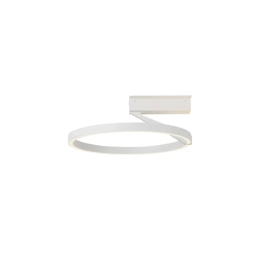 Roda 16-Inch Semi-Flush Mount in White - Image 5