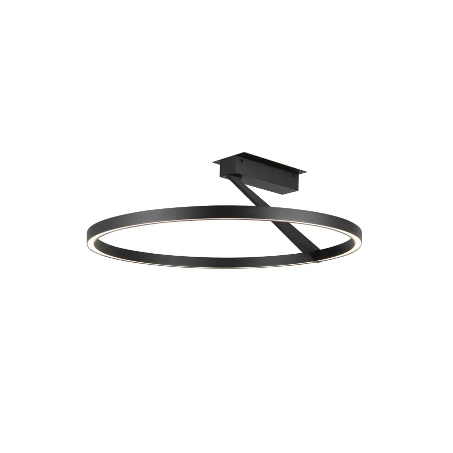 Roda 24-Inch Semi-Flush Mount in White - Image 1