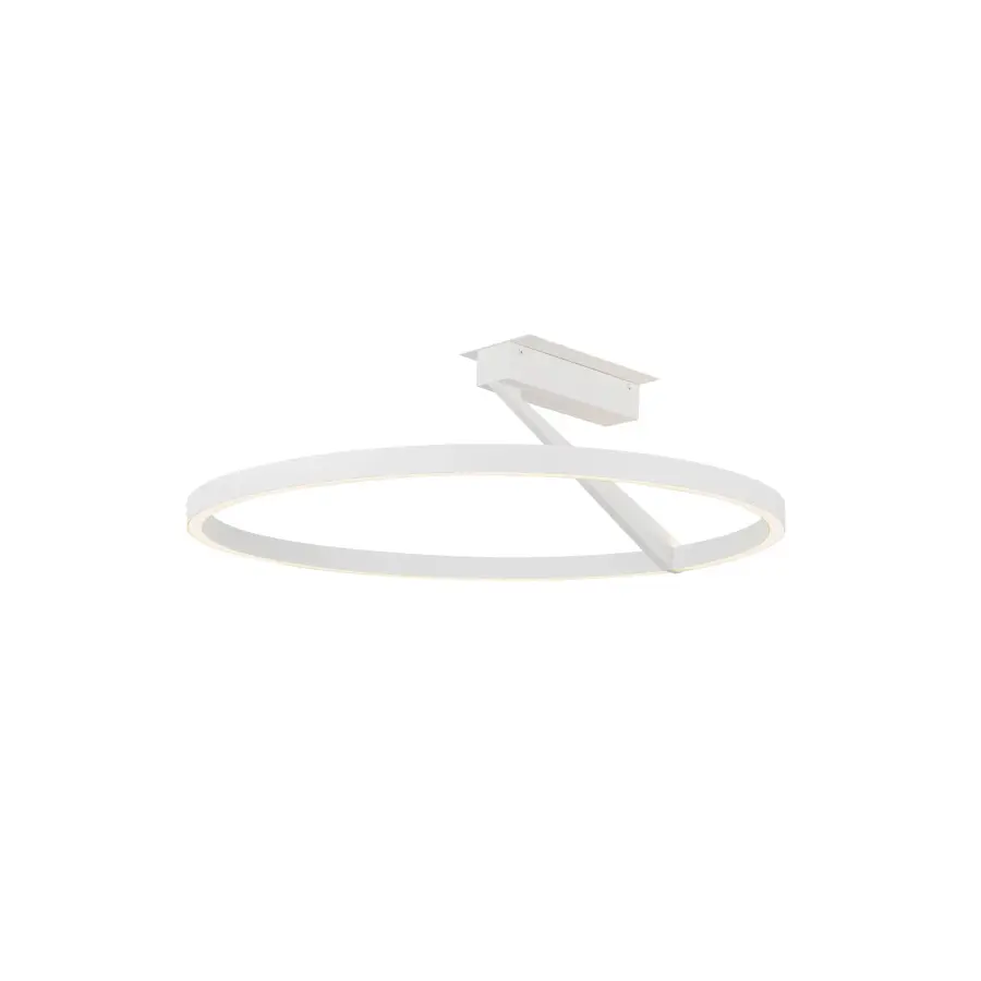 Roda 24-Inch Semi-Flush Mount in White - Image 6