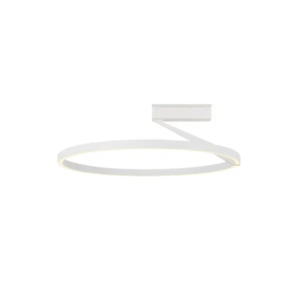 Roda 24-Inch Semi-Flush Mount in White - Image 7