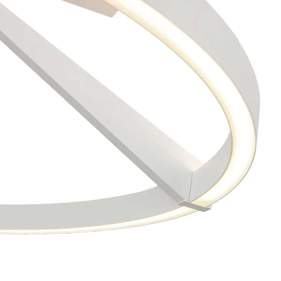 Roda 24-Inch Semi-Flush Mount in White - Image 8