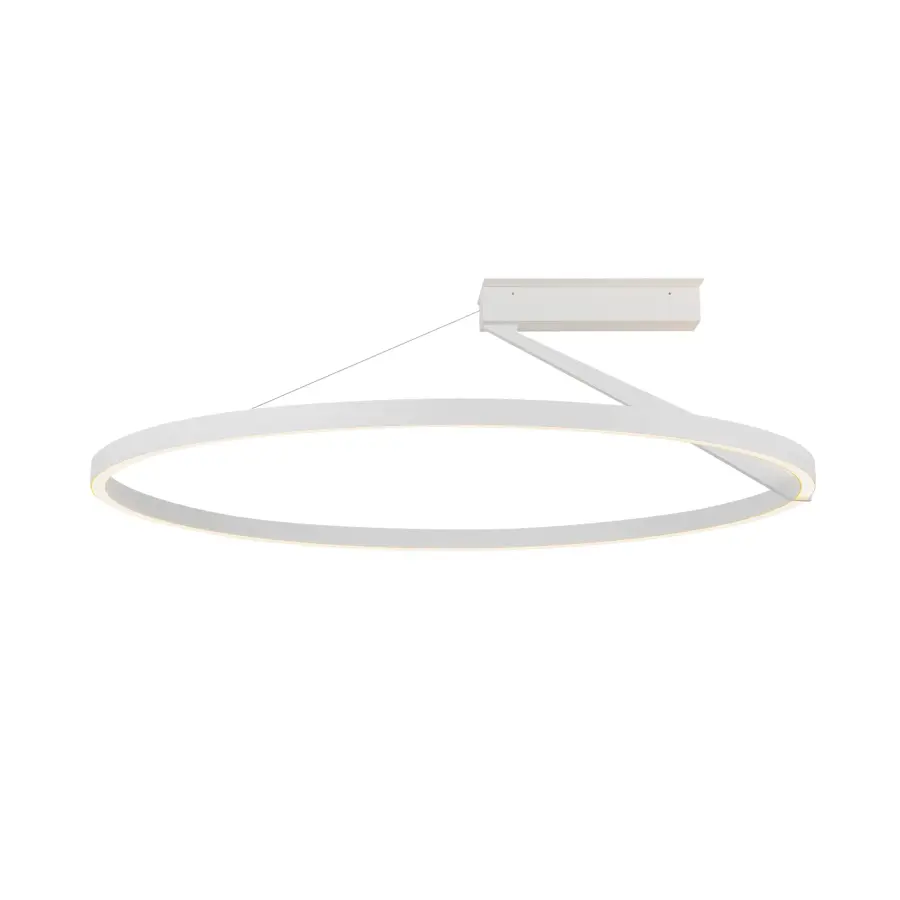 Roda 31-Inch Semi-Flush Mount in White - Image 2