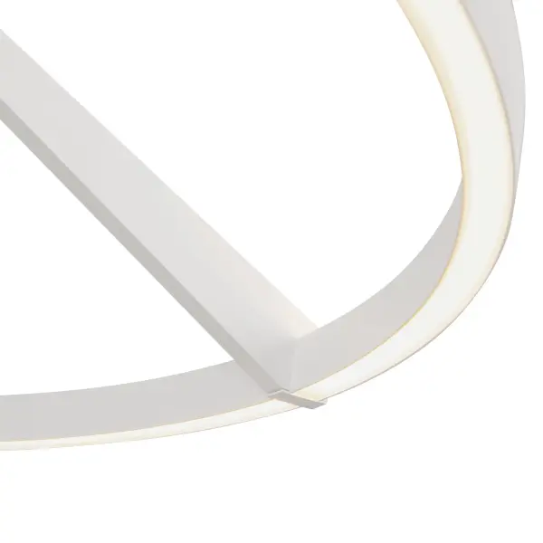 Roda 31-Inch Semi-Flush Mount in White - Image 3
