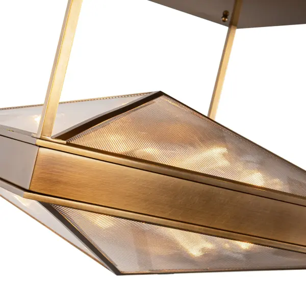 Cairo 19-Inch Semi-Flush Mount in Vintage Brass - Image 4