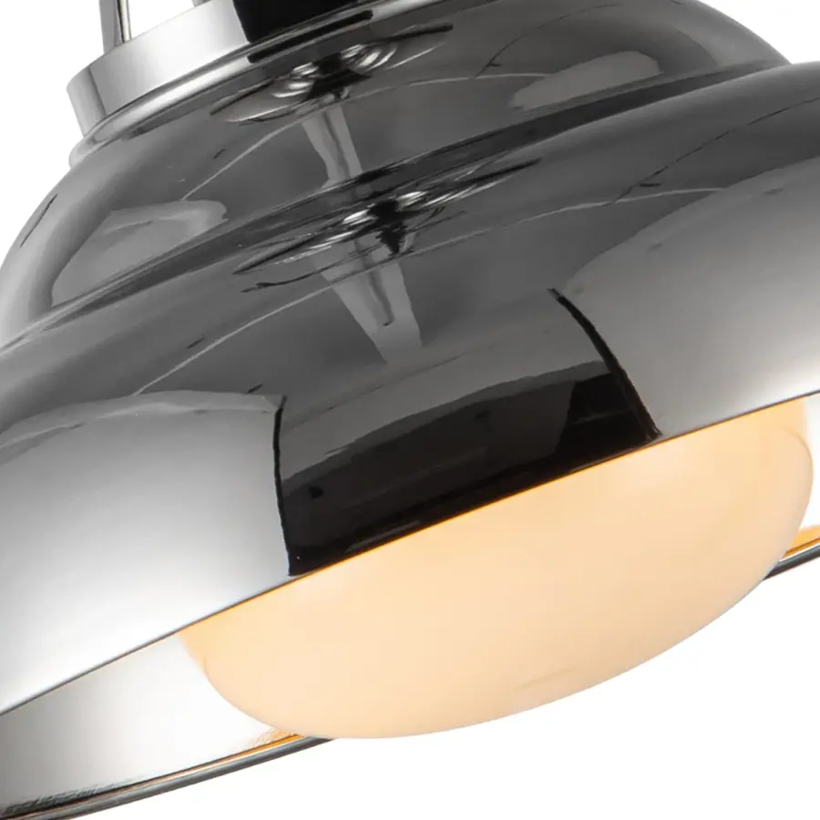 Palmetto 12-Inch Semi-Flush Mount in Polished Nickel - Image 4