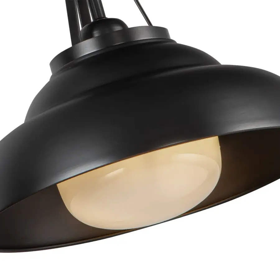 Palmetto 12-Inch Semi-Flush Mount in Polished Nickel - Image 6
