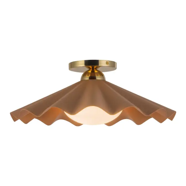 Furrow 16" Semi-Flush Mount in Burgundy - Image 15