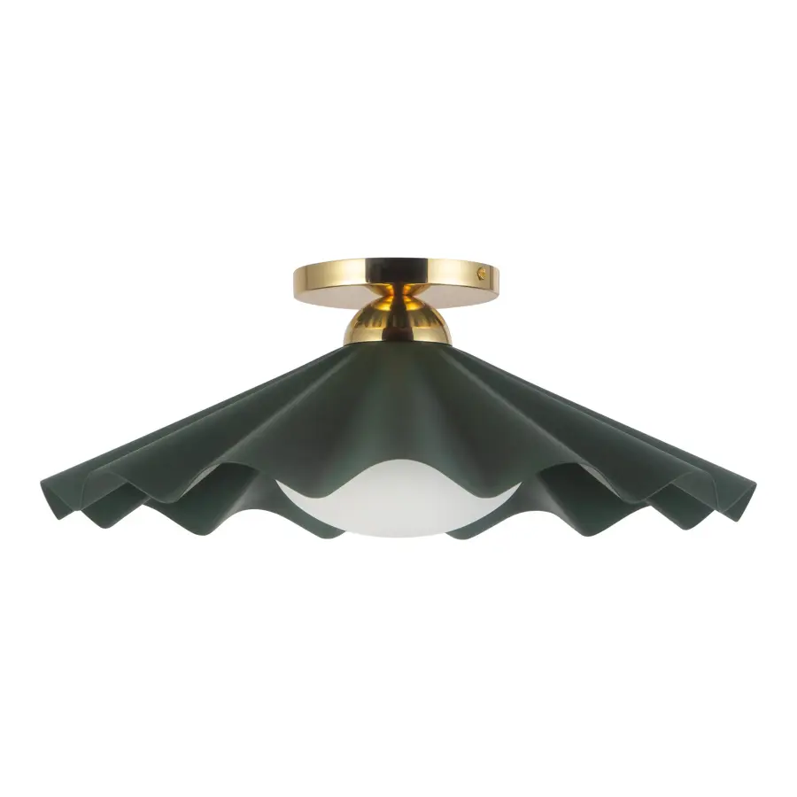 Furrow 16" Semi-Flush Mount in Burgundy - Image 8