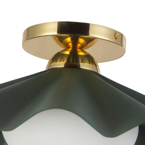 Furrow 16" Semi-Flush Mount in Burgundy - Image 10