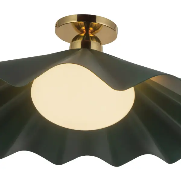Furrow 25-Inch Semi-Flush Mount in Pine Green - Image 11