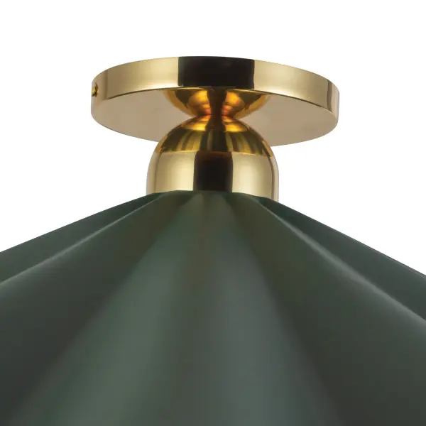 Furrow 25-Inch Semi-Flush Mount in Pine Green - Image 12