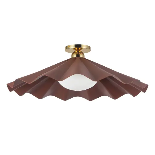 Furrow 25-Inch Semi-Flush Mount in Pine Green - Image 13
