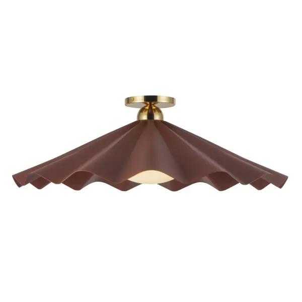 Furrow 25-Inch Semi-Flush Mount in Pine Green - Image 14