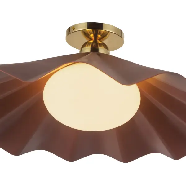 Furrow 25-Inch Semi-Flush Mount in Pine Green - Image 15